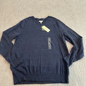 Sonoma Men's Deep Blue V-Neck Sweater